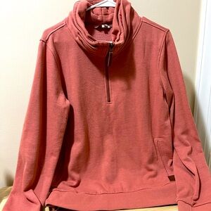 BKE quarter zip hoodie, size M, mauve color